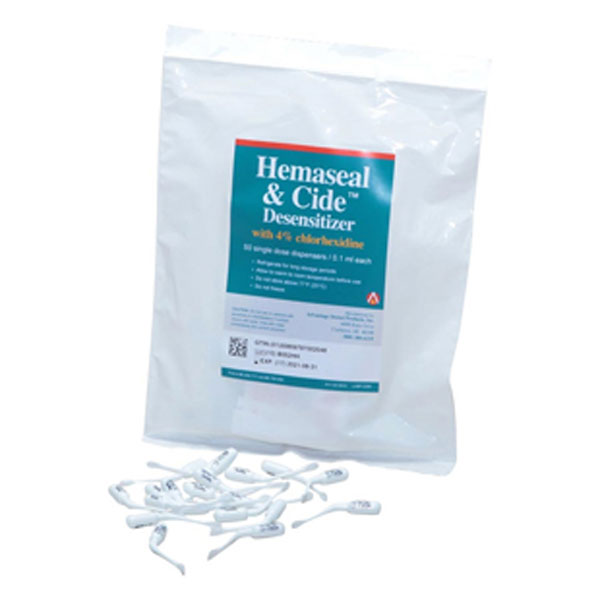 Advantage Dental 180 Hemaseal & Cide Desensitizer Unidose 0.1mL 50/Pk EXP Jul 2026 Advantage Dental 180 Hemaseal & Cide Desensitizer Unidose 0.1mL 50/Pk EXP Jul 2026